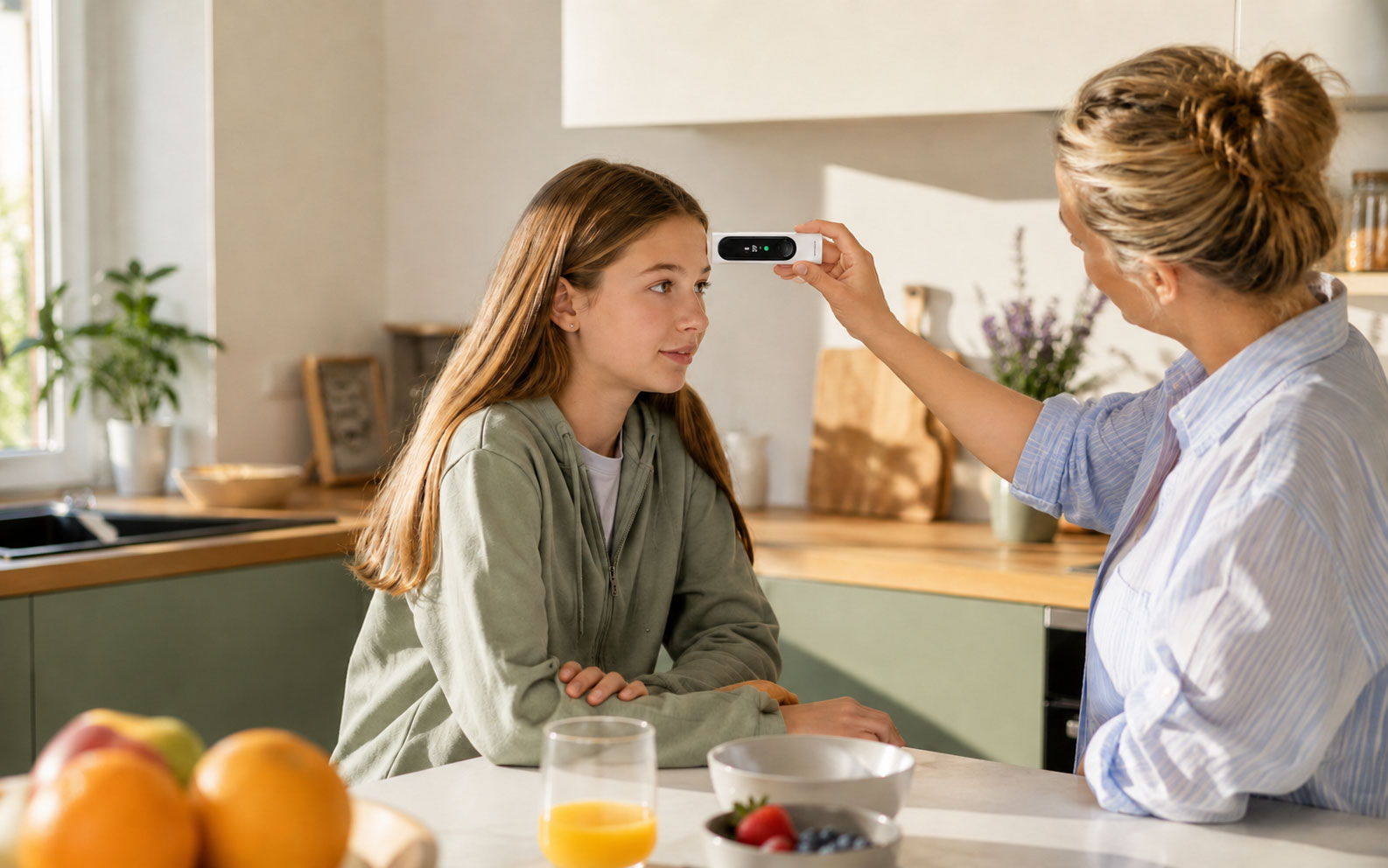 Bezkontaktní měření teploty pomocí Withings BeamO